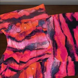 Cynthia Rowley watercolor print maxi skirt